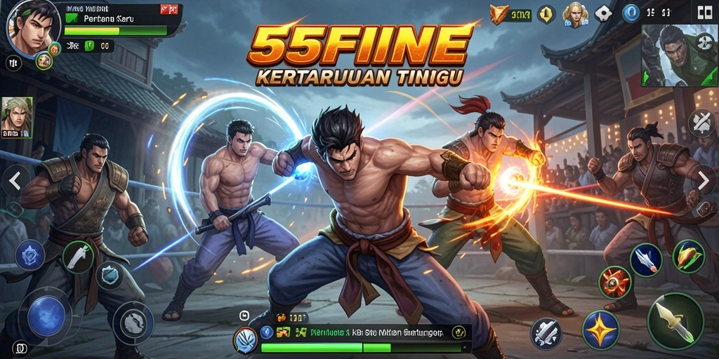 Tampilan seru pertarungan karakter di 55FIVE.