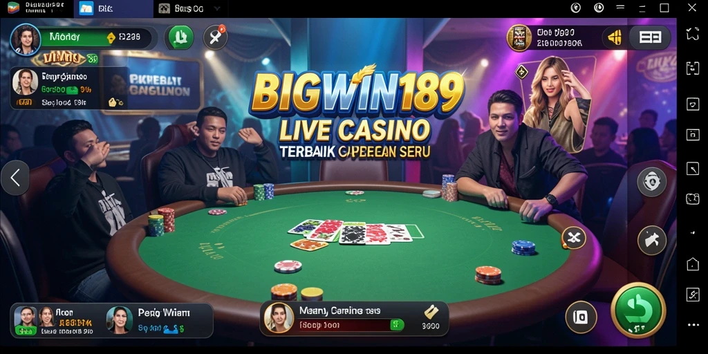 Tampilan menarik dari gameplay Live Casino di BIGWIN189.