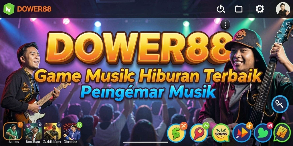 Screenshot DOWER88 menampilkan pengalaman gameplay musik yang seru.
