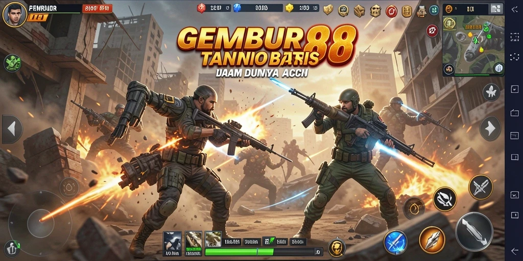 Tampilan layar game GEMBUR88 yang menampilkan aksi mendebarkan.