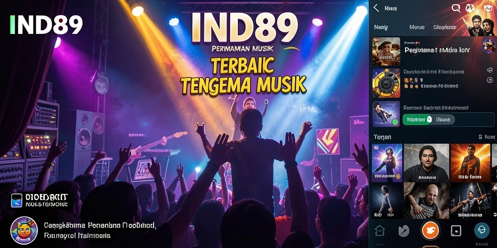 Tampilan gameplay IND89 yang penuh warna dan dinamis dalam dunia musik.