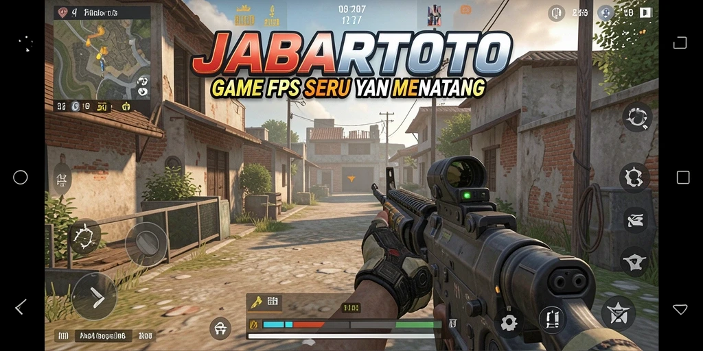 Tampilan gameplay JABARTOTO yang seru dalam action FPS.