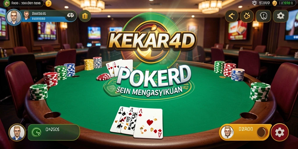 Gameplay seru di KEKAR4D dengan berbagai mode Poker.