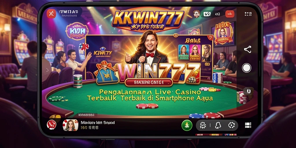 Tampilan gameplay Live Casino yang mendebarkan di KKWIN777.