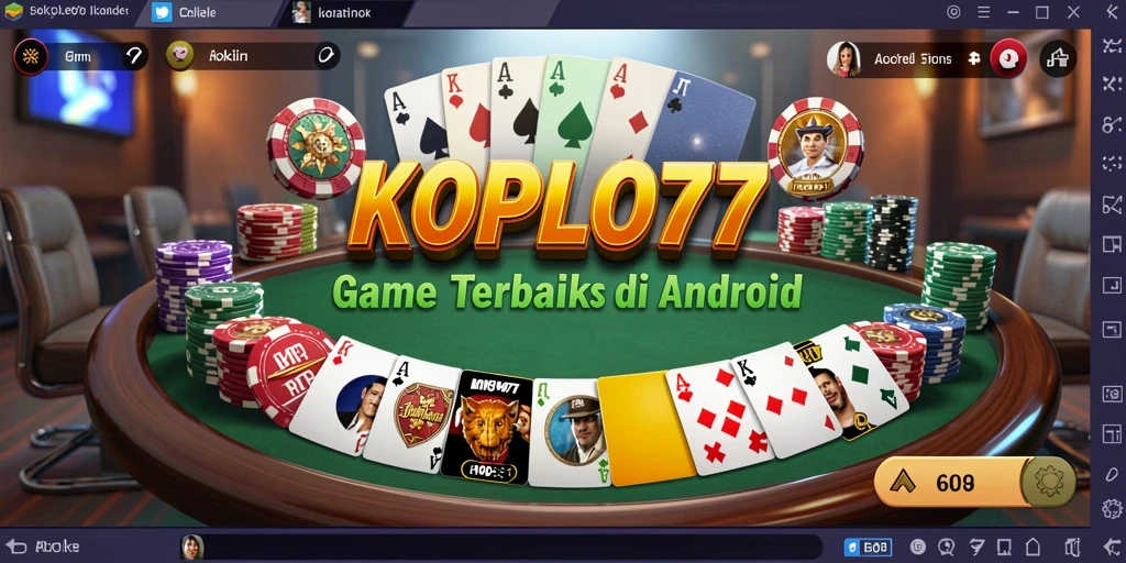 Tampilan gameplay Poker yang menarik dan seru di KOPLO77.