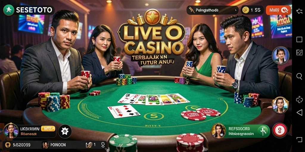Gameplay seru dari SESETOTO yang memberikan pengalaman Live Casino yang nyata.