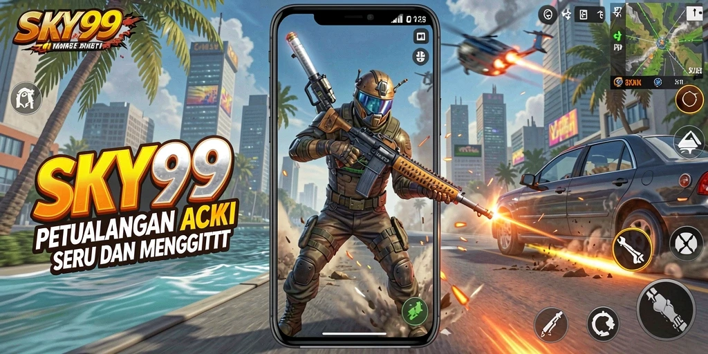 Tangkapan layar dari gameplay mendebarkan di SKY99, penuh aksi dan tantangan.
