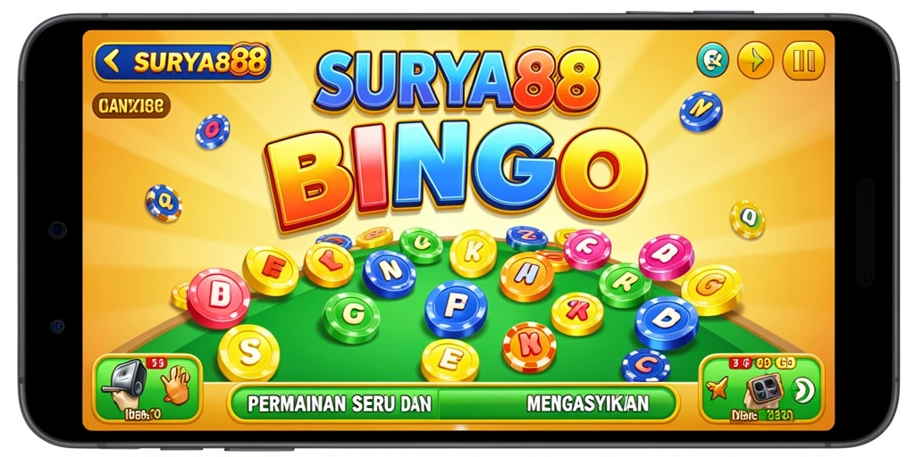 Tampilan menarik gameplay Bingo di SURYA88.