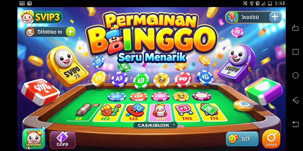 Tampilan gameplay Bingo yang menarik dan interaktif.