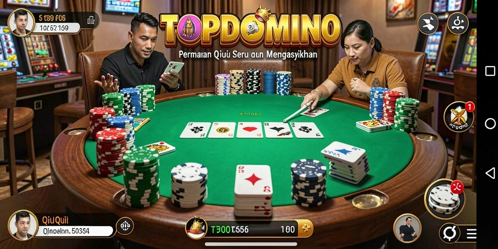 Tampilan gameplay QiuQiu yang mendebarkan dan menantang.