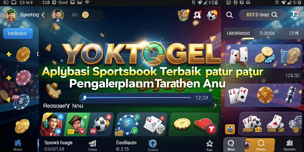 Tampilan antarmuka aplikasi YOKTOGEL dengan fitur sportsbook yang menarik.